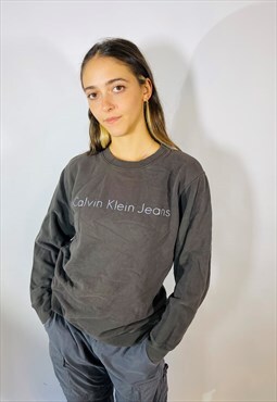 Vintage Size M Calvin Klein Jeans Sweatshirt in Grey
