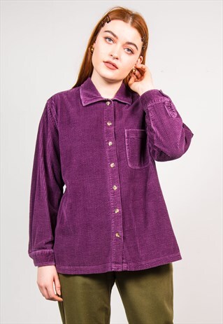 VINTAGE 90'S PURPLE CORD SHIRT