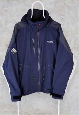 Musto BR1 Waterproof Sailing Jacket Offshore Navy Blue Large