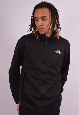 THE NORTH FACE MENS VINTAGE TRACKSUIT TOP JACKET LARGE BLACK