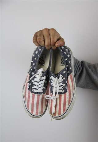 VINTAGE VANS PATTERNED TRAINERS