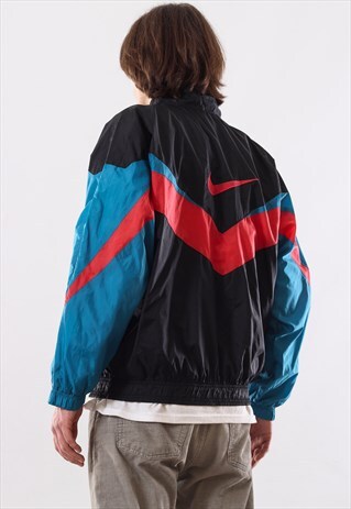 90S VINTAGE MENS NIKE WINDBREAKER BIG LOGO TRACK SUIT JACKET