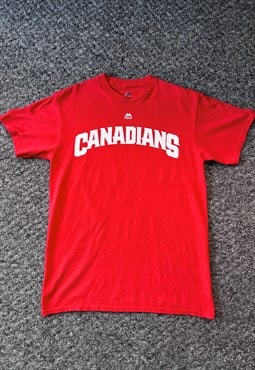Majestic Canadians Red sportswear T-shirt medium 