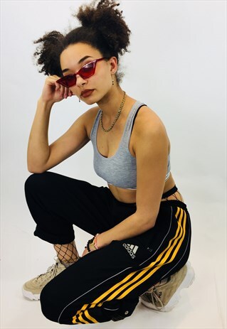 ADIDAS 90S TRACKSUIT BOTTOM SIDE BUTTON TROUSERS