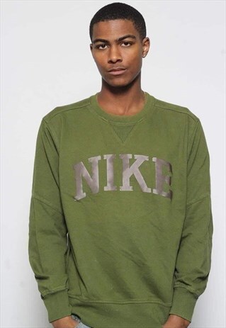 VINTAGE NIKE LOGO SWEATSHIRT GREEN