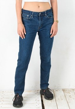 Vintage LEVI STRAUSS 511 Denim Dark Jeans W33 L32 Pants