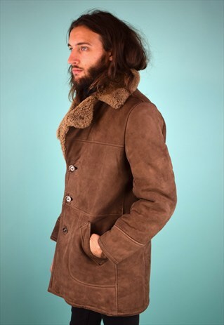 VINTAGE 90'S SHEARLING COAT