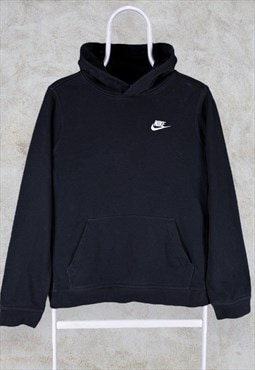 Nike Black Hoodie Pullover Embroidered Swoosh Women's Small