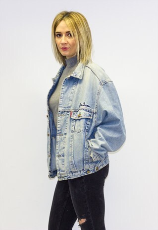 VINTAGE OVERSIZED HURRICANE STONEWASH JACKET
