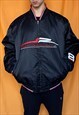 NASCAR RARE LEATHER JACKET REVERSIBLE RACING BOMBER UNISEX