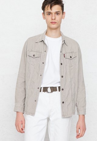 VINTAGE BEIGE ROCKY CORDUROY JACKET