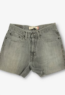 Vintage Levi's 569 Cut Off Denim Shorts Grey W29 BV20370