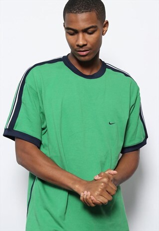VINTAGE NIKE LOGO T-SHIRT GREEN