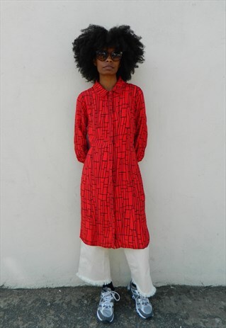 RED LONG SUMMER DRESS