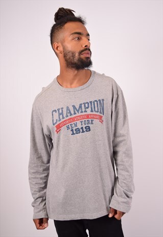 VINTAGE CHAMPION TOP LONG SLEEVE GREY