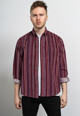 VINTAGE CORDUROY STRIPED SHIRT