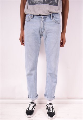 LEVI'S 505 MENS VINTAGE JEANS W30 L32 BLUE 90S