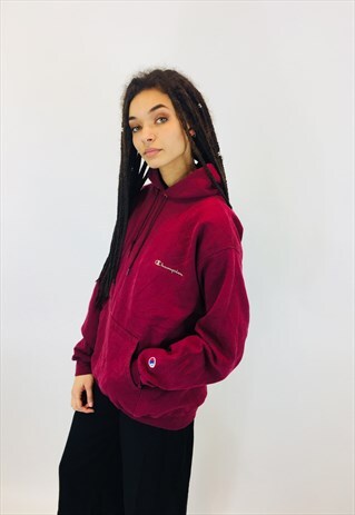 VINTAGE CHAMPION SPELL OUT HOODIE