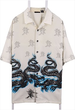 Odo 90's Dragon Short Sleeve Shirt XLarge Black