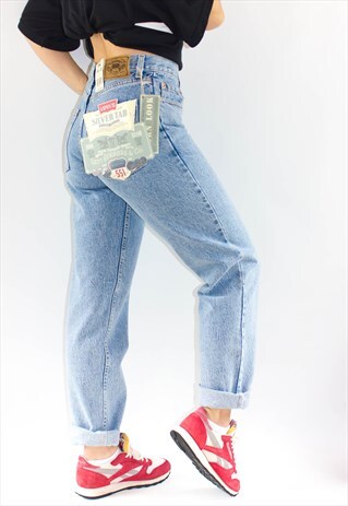 VINTAGE 80'S NEW SUPER HIGH WAIST MOM JEANS