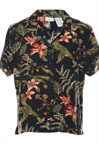 VINTAGE FLORAL HAWAIIAN SHIRT - L