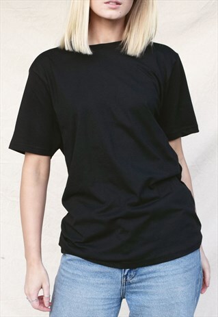 NUDE ETHICS RELAXED FIT SOFT BLACK ORGANIC COTTON T SHIRT