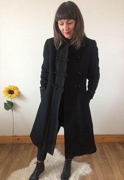 Vintage Black Mansfield Coat