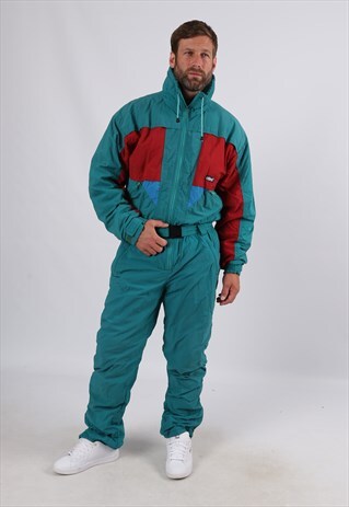 VINTAGE ETIREL FULL SKI SUIT SNOW UK M 40" (6AR)