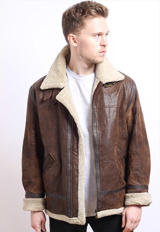 VINTAGE LEATHER AVIATOR JACKET