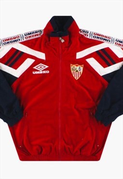 Vintage rare 1995/1996 Sevilla Umbro track jacket. Large 