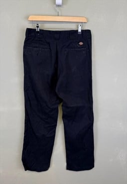 Vintage Dickies Skinny Straight Chino Trousers Black 32W