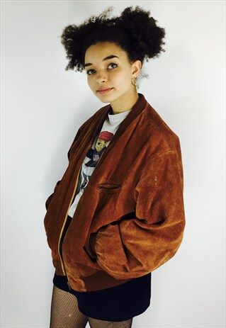 SUEDE BOMBER JAKCET