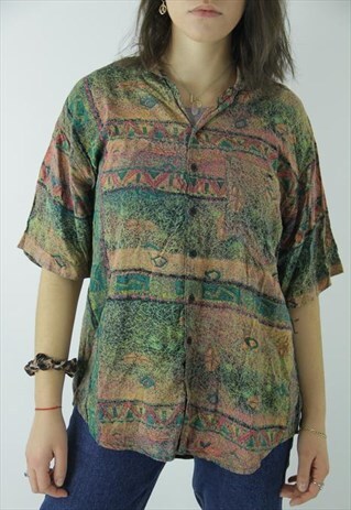 90'S SHIRT GREEN PINK