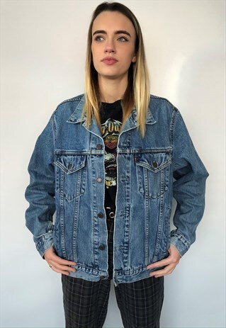 VINTAGE LEVIS RED TAB STONEWASH DENIM JACKET 80S 90S