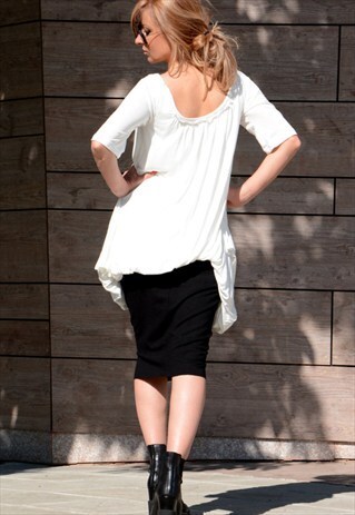 ASYMETRIC TUNIC DRESS/PLUS SIZE TOP/ SUMMER DRESS
