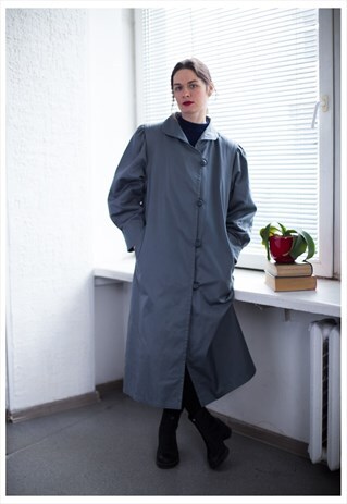 VINTAGE 60'S GREY MINIMALIST COAT