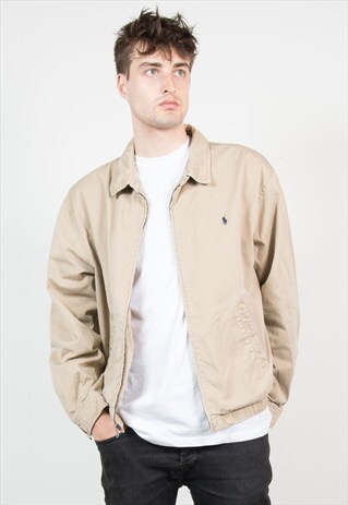 RALPH LAUREN BEIGE BOMBER JACKET