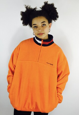 TOMMY HILFIGER ORANGE FLEECE