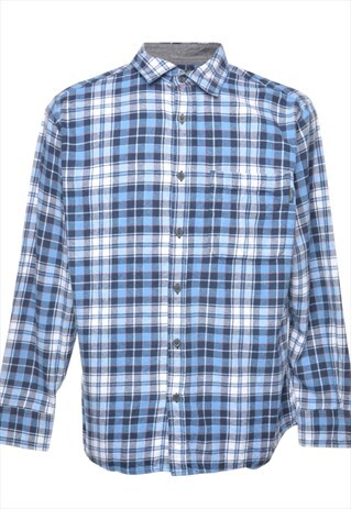 EDDIE BAUER CHECKED SHIRT - L