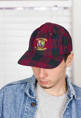 VINTAGE KANGOL CHECKED CAP LOGO 90S ONE SIZE 3.2