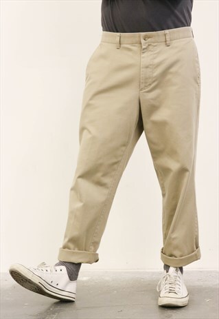 DOCKERS VINTAGE 1980S BEIGE TROUSERS