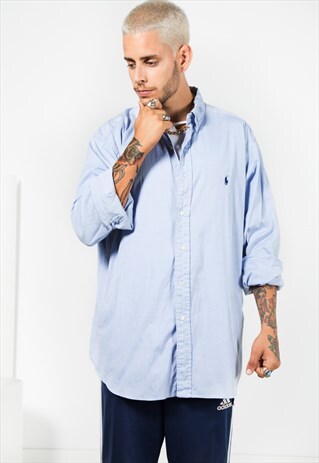 VINTAGE 80S POLO RALPH LAUREN SHIRT 0080 / 405-4