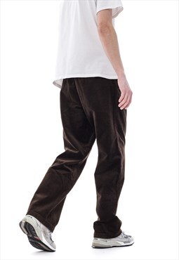 Vintage LACOSTE Corduroy Pants 90s Brown