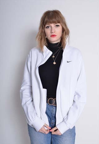 VINTAGE NIKE TRACK JACKET WHITE