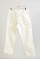 VINTAGE 90S TROUSERS IN WHITE