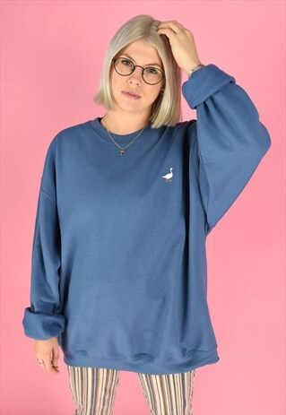 G&G UNISEX INDIGO GOOSE SWEAT