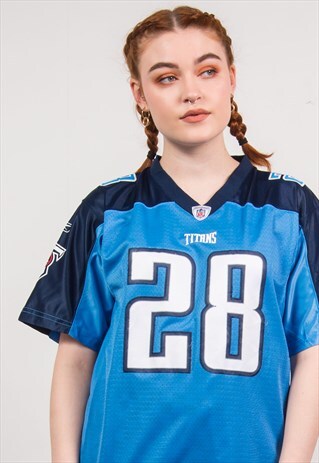 REEBOK VINTAGE 90'S TITANS NFL SPORTS JERSEY