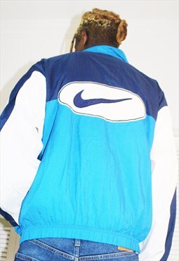 Vintage Y2K Blue Nike Track Jacket 