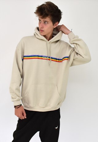 G&G UNISEX SAND RAINBOW RIBBON HOOD