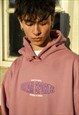 HOODIE IN DUSTY PURPLE WITH DREAM SPORTS EMBROIDERY